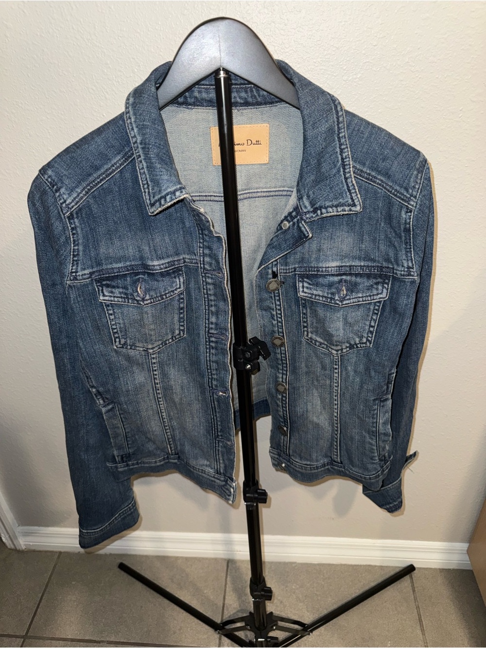 Massimo Dutti denim women jacket size xl